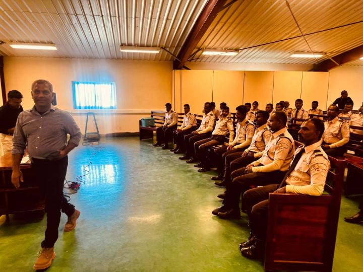 Guard training session