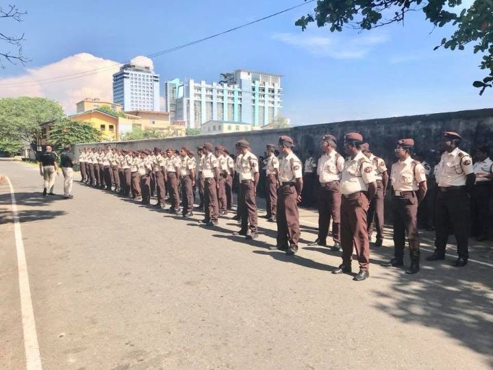 Guard training session