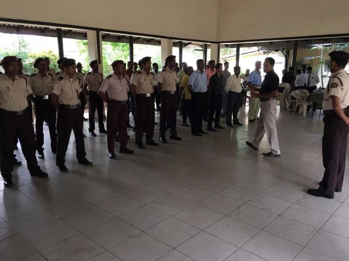 Guard training session