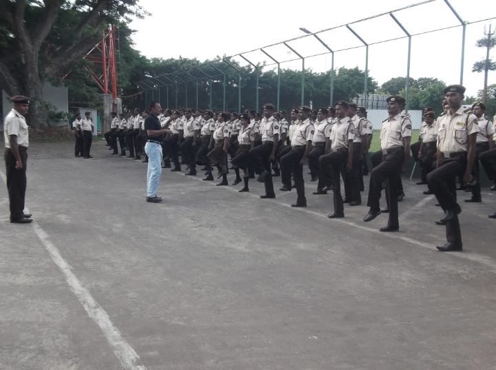 Guard training session