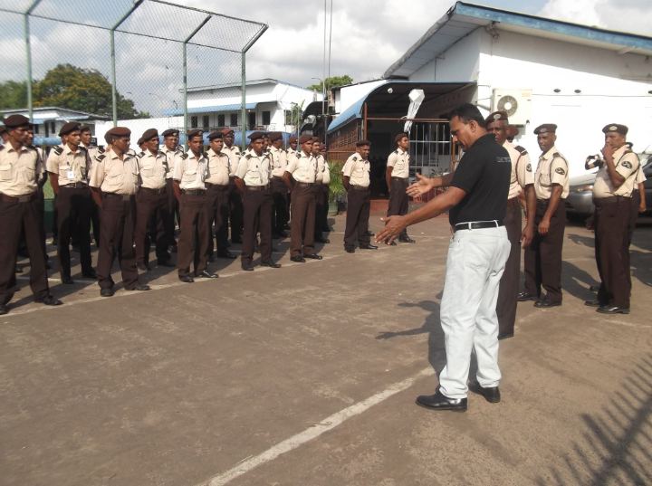Guard training session
