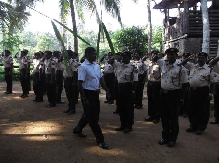Guard training session